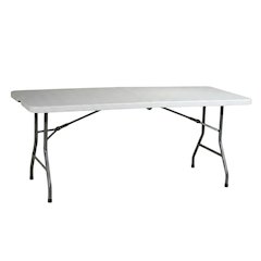 Light Grey, Folding Table, Quality Build, Durable Wood Frame