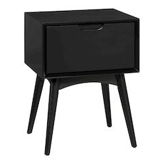 Copenhagen Accent Table with Drawer in Black Finish
