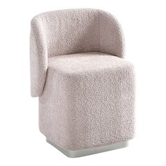 Cady Vanity Chair in Dusty Rose Fabric Fully Assembled