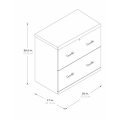 Alpine 2-Drawer Lateral File with Lockdowel™ Fastening System