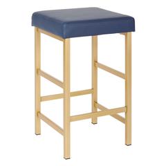 26" Gold Backless Stool