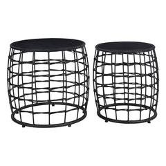 Cambria Drum Nesting Tables 2 Piece