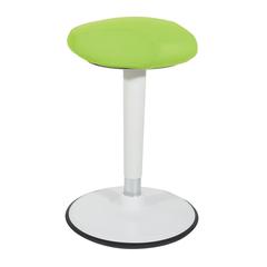 Active Perch Seat with White Frame and Green Fabric 24"-34", ACT1010-6