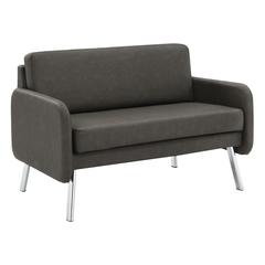 Lounge Loveseat in Faux Leather