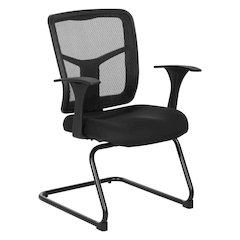 ProGrid Mesh Back Visitor’s Chair in FreeFlex Coal Fabric with Arms