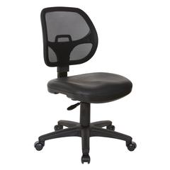 Mesh Screen Back Task Chair with Vinyl Seat