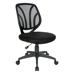 Screen Back Armless Task Chair