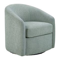 Bella Swivel Chair in Mist Fabric