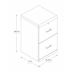 Alpine 2-Drawer Vertical File with Lockdowel™ Fastening System