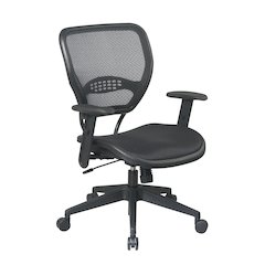 Office Star Matrex Mesh Back Task Chair - Black Seat - Mesh Back - 5-star Base - 20.50" Seat Width x 21" Seat Depth - 26.8" Width x 26.5" Depth x 42" Height