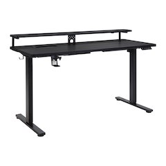 Primo 60" Electric Height Adjustable Gaming Desk with Hutch
