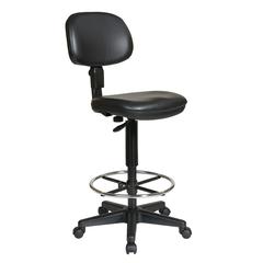 Sculptured Seat and Back Vinyl Drafting Chair