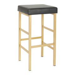 30" Gold Backless Stool
