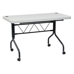 4’ Resin Multi Purpose Flip Table with Locking Casters