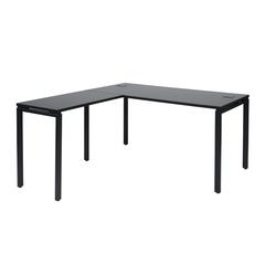 Prado L-Shape Workstation in Black, PRD3060LD-BLK