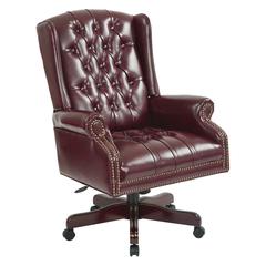 Deluxe High Back Traditional Executive Chair
