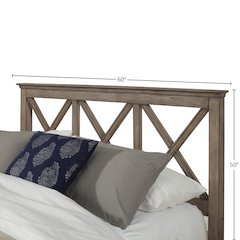Potter Full Size Bed, Headboard Only, French Truffle