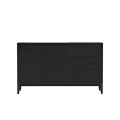 Mindy Wood Dining Server with Open Shelving and Buffet Storage Cabinet