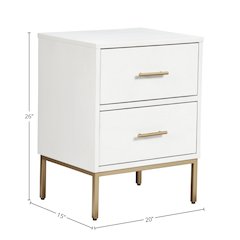 Madelyn Two Drawer Nightstand