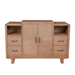 Solid Pine Sideboard Buffet Cabinet with Storage for Dining Room, Natural