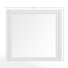 Stapleton Mirror, White