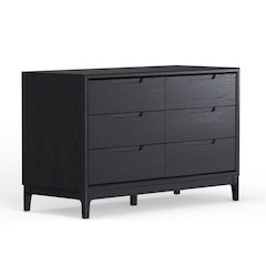 June 60" Dresser, Vintage Black
