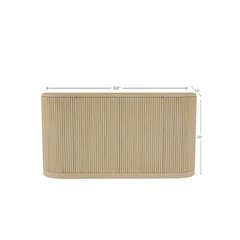 White Wash Sideboard with Drawers Modern Design Single Piece Storage