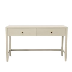 Writing Desk with Drawer Modern Farmhouse Style Solid Wood Surface