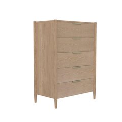 Light Wood Accent Chest with Modern Contemporary Design and Spacious Drawer