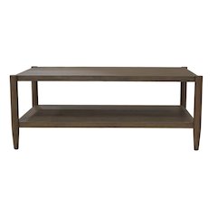 Walnut Rectangular Coffee Table with Modern Contemporary Design and Sturdy Build