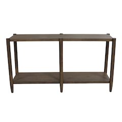 Walnut Console Table Modern Contemporary Design with Sturdy Construction