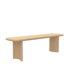 Light Oak Modern Dining Bench with Sturdy Frame and Comfortable Seating