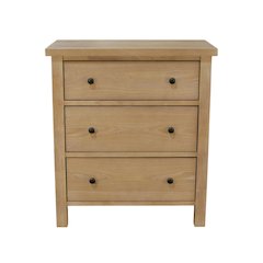 Three Drawer Small Chest with Modern Farmhouse Design and Sturdy Build