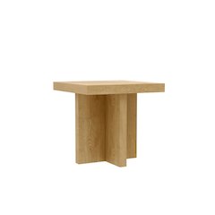 Nature-Inspired Finish End Table with Modern Rustic Style and Sturdy Build