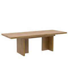 Oak Extendable Dining Table with Adjustable Height and Modern Rustic Design