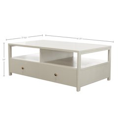 Avery Cocktail Table, Coconut Milk