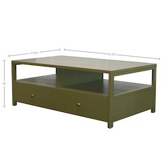 Avery Cocktail Table, Olive Green
