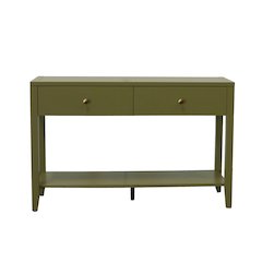 Avery Console Table, Olive Green