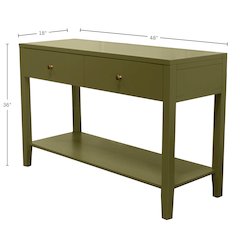 Avery Console Table, Olive Green