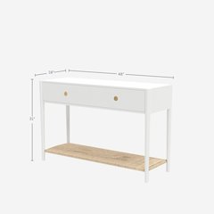 Cleo Console Table, Coconut Milk