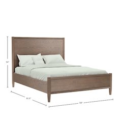 Sinclair Full Panel Bed, Walnut