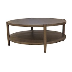 SInclair Round Coffee Table, Walnut