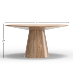 Cove Round Dining Table, Natural