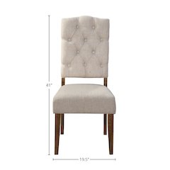 Newberry Set of 2 Side Chairs, Medium Brown
