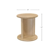 Gabrielle End Table, Light Oak