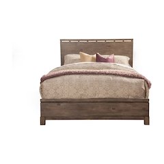 Sydney Full Size Panel Bed, Weathered Grey