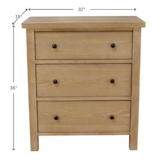 Emilia Three Drawer Small Chest