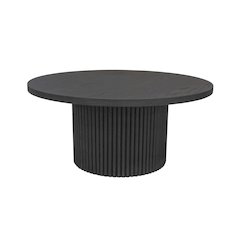 Reba Round Cocktail Table, Black