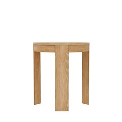 Carter Round End Table, Natural