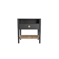 Cleo Nightstand, Charcoal Gray